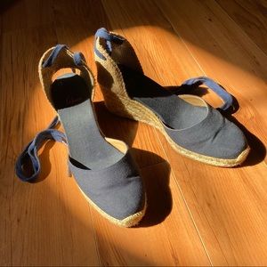 Castañer Blue Wedge Espadrilles ✨